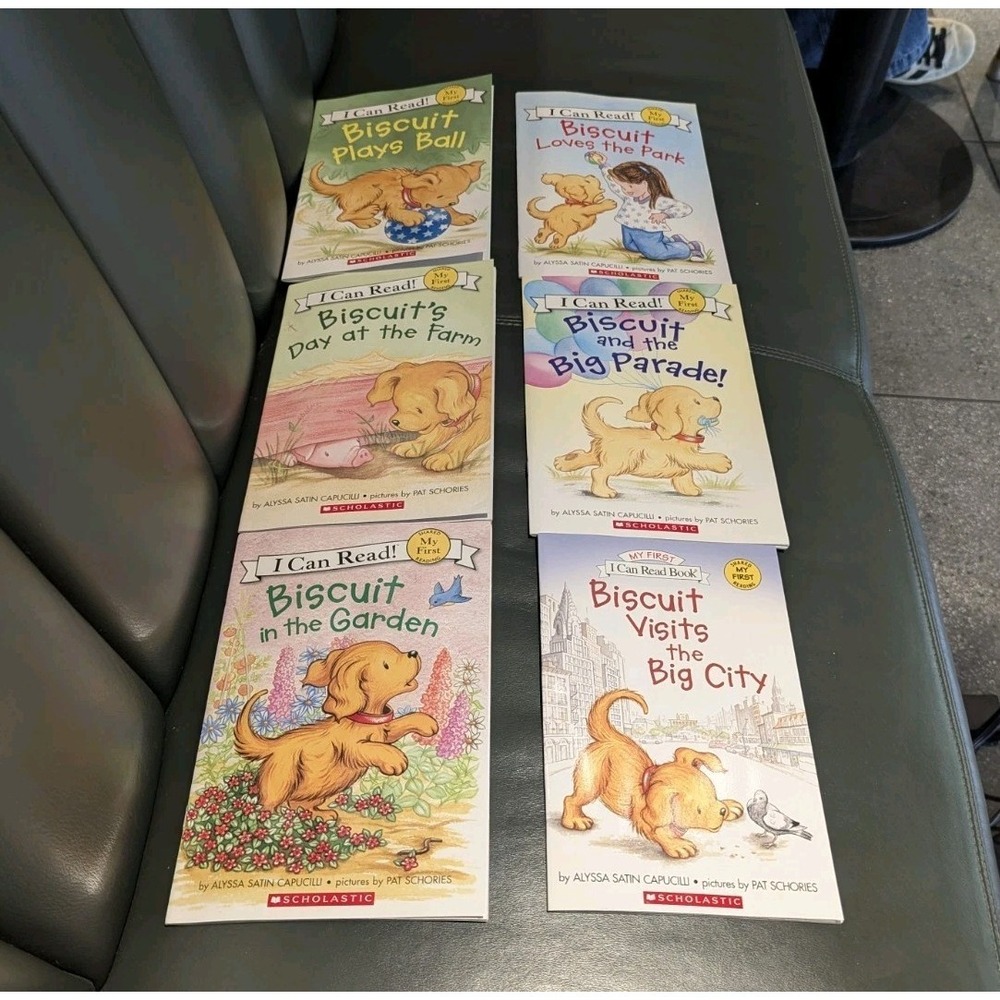 Biscuit I Can Read Book Lot 6 My First Readers Scholastic Homeschool Kids - Picture 1 of 4